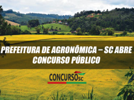 Prefeitura de Agronômica – SC abre concurso público